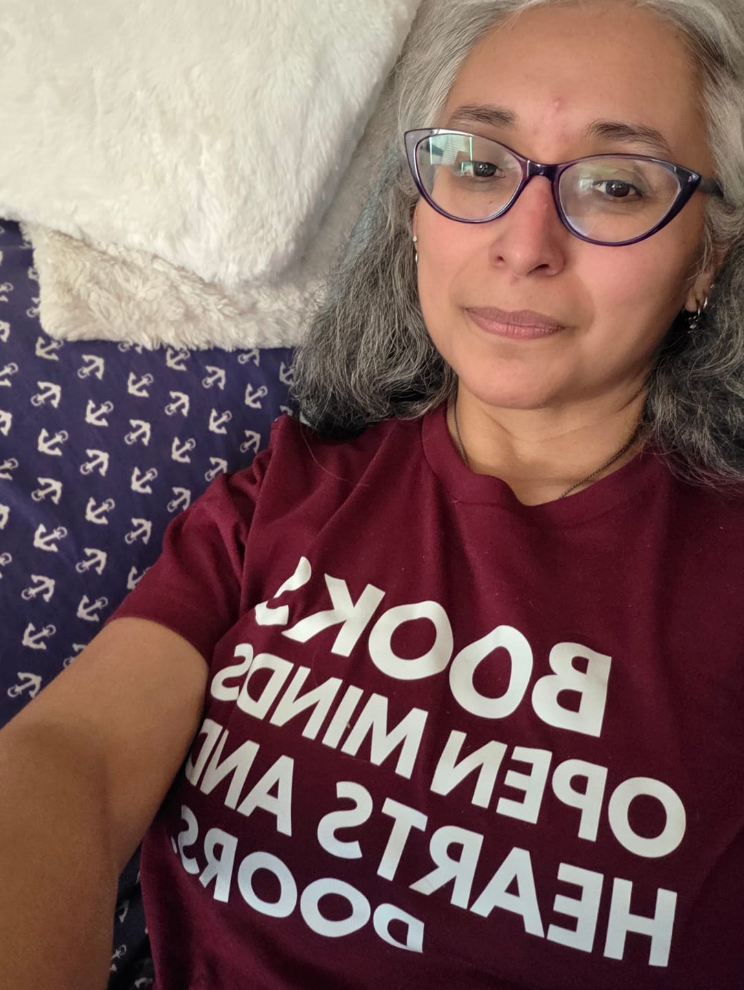 Customer photo review of Books Open Minds Unisex T-Shirt