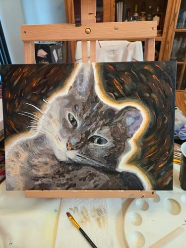 Customer photo review of Custom Paint by Numbers Kit