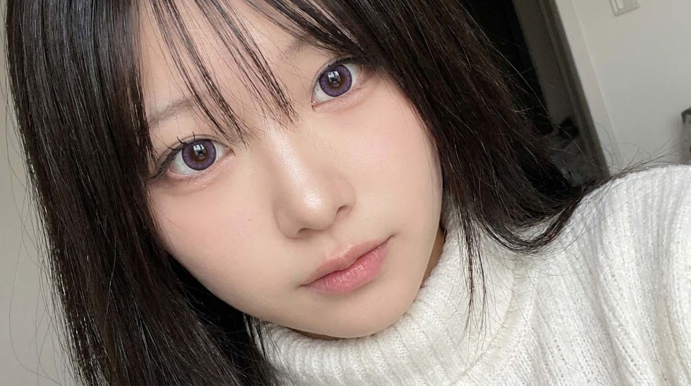 Customer photo review of Ellen Panda Pm Violet Colored Contacts (2Pcs) 6 Months