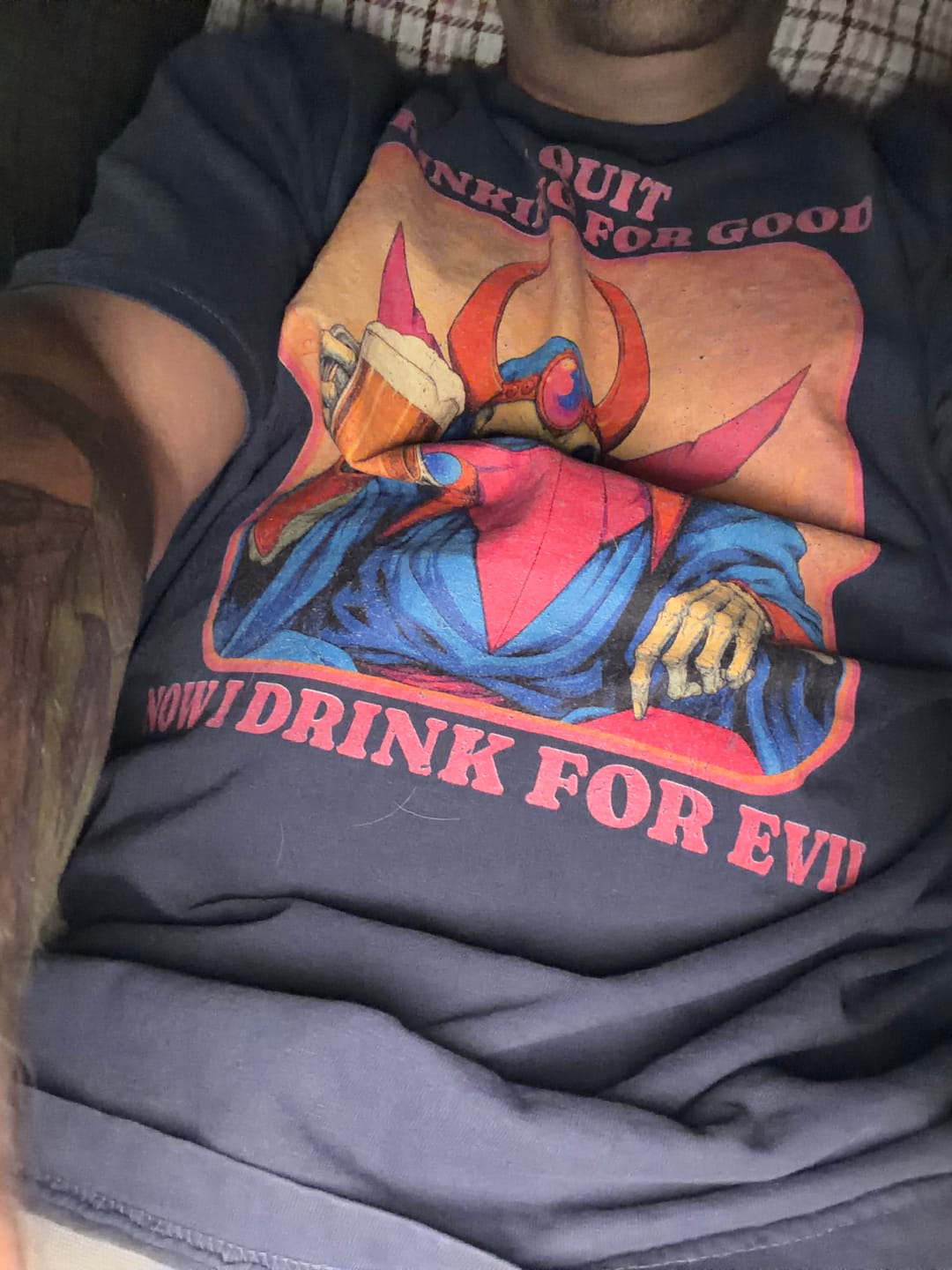 Customer photo review of I Quit Drinking Comfort Colors T-Shirt