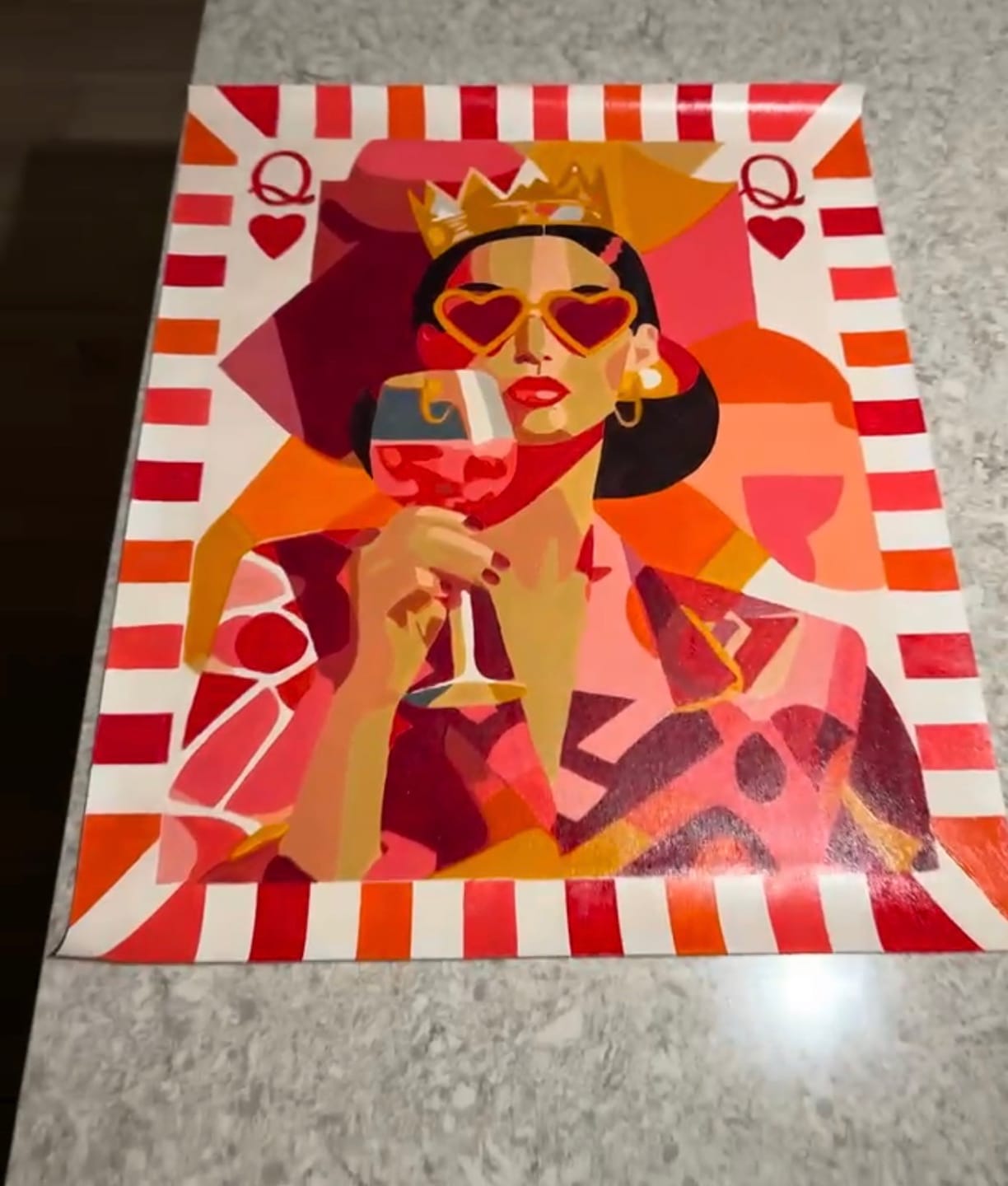 Customer photo review of The queen | Paint by Number