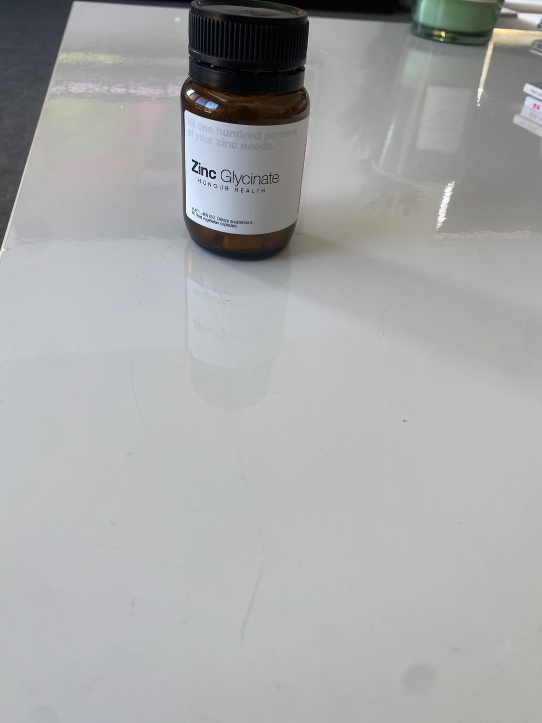 Customer photo review of Zinc Glycinate - 60 Capsules