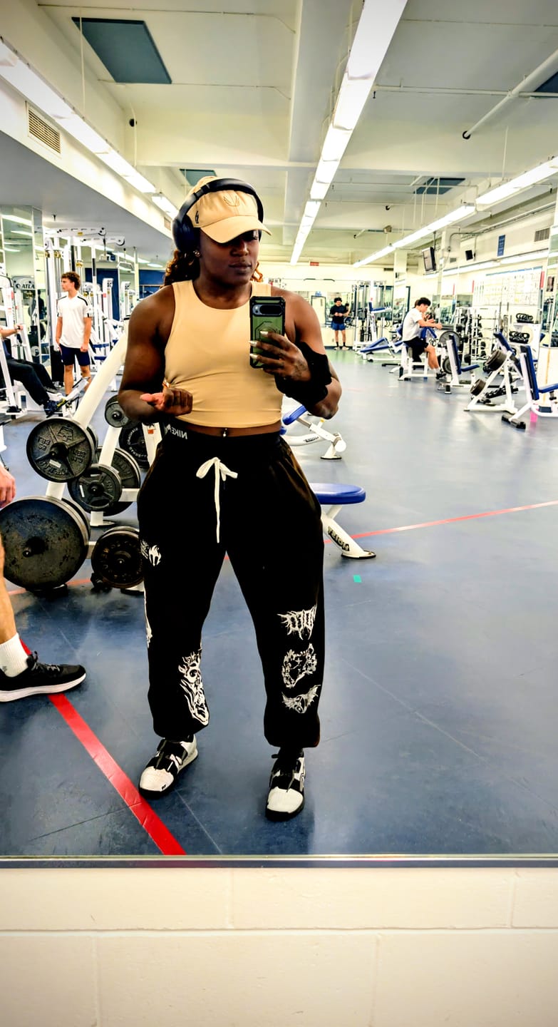 Customer photo review of Espresso Wash Jogger