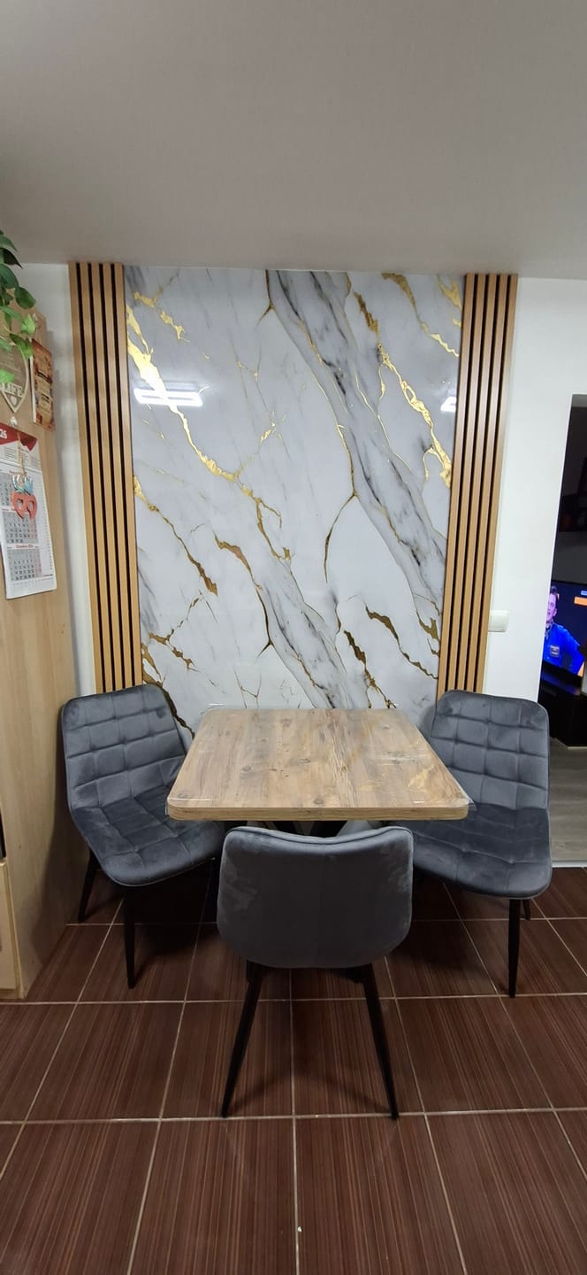 Customer photo review of Scaun K580, gri - HLR 21, stofa catifelata/otel, 51x61x85 cm