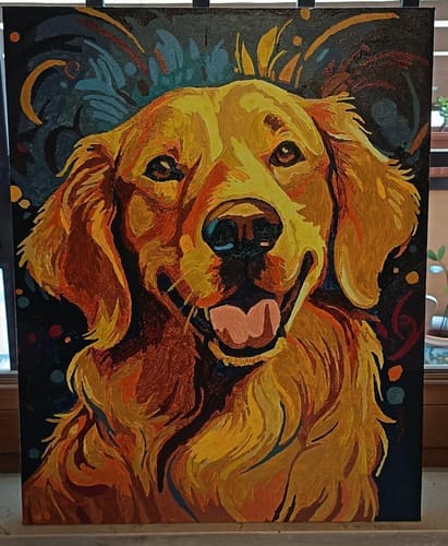 Customer photo review of Golden Retriever joyeux