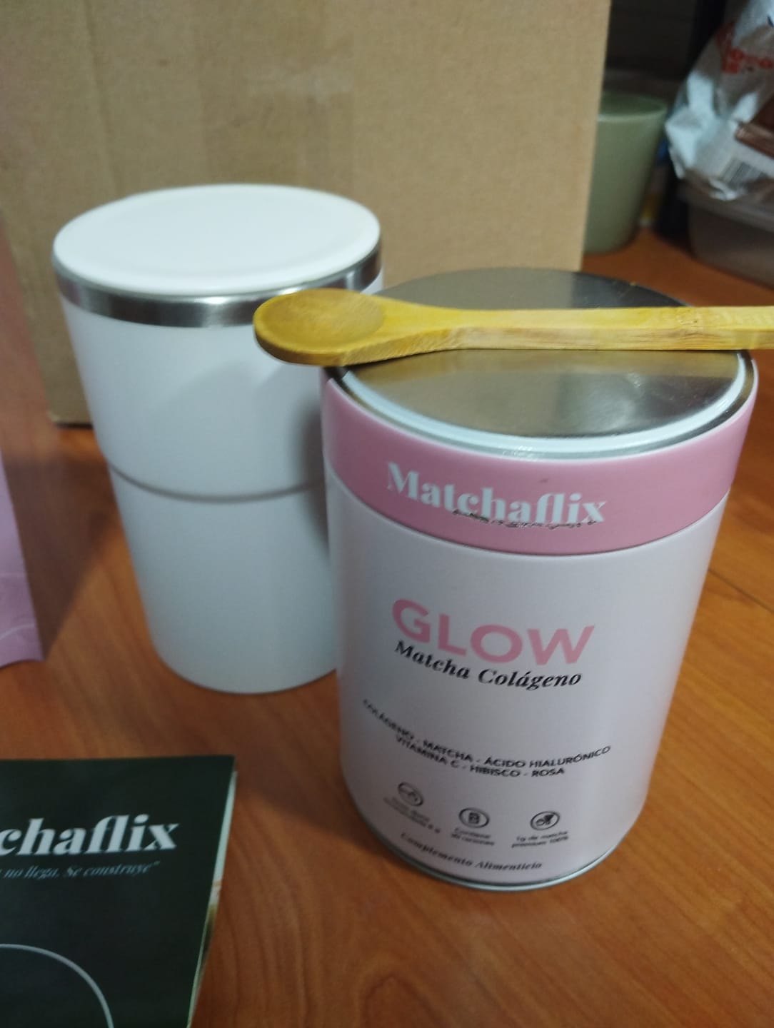 Customer photo review of Té Matcha con Colágeno