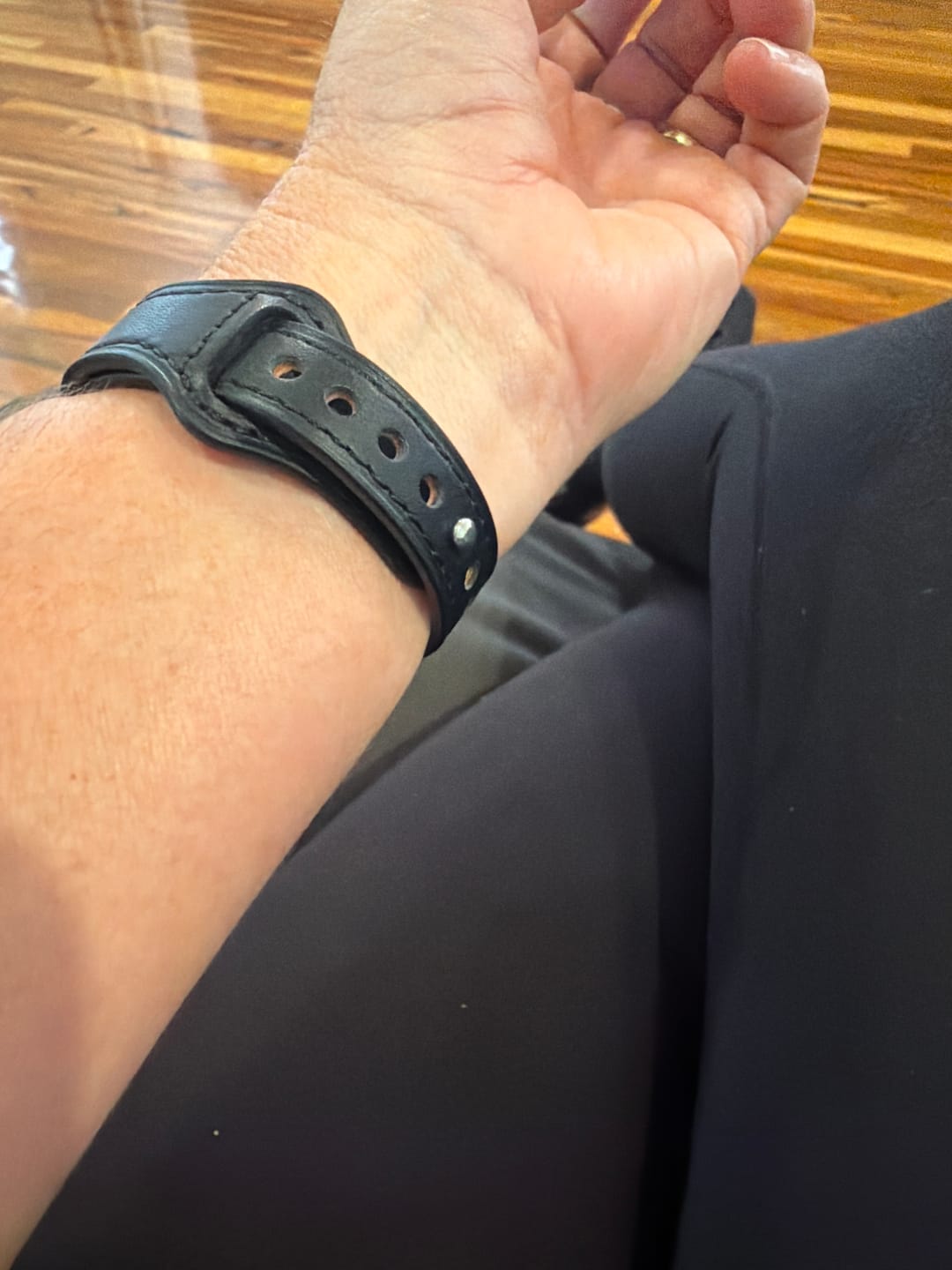 Customer photo review of Adelphos Leather Band