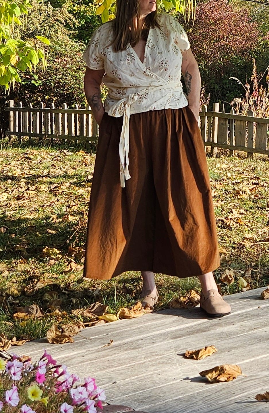 Customer photo review of Pantalon Paco - velours milleraies camel