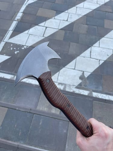 Customer photo review of Combat tomahawk "Barong" with polymer composite handle