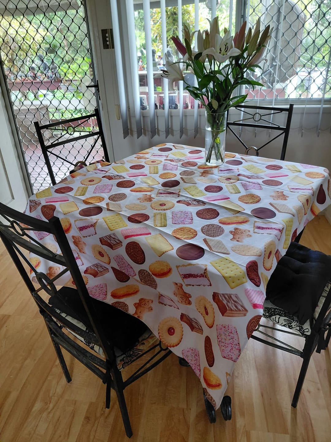 Customer photo review of NEW! Aussie Bikkie Tablecloth | 150 × 250 cm | Australian Party Tablecloth