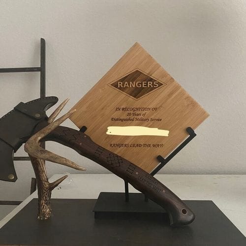 Customer photo review of Сustom made tomahawk "Ogun"