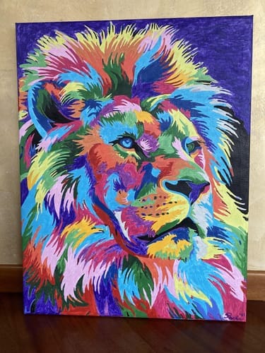 Customer photo review of Lion Pop Art 2