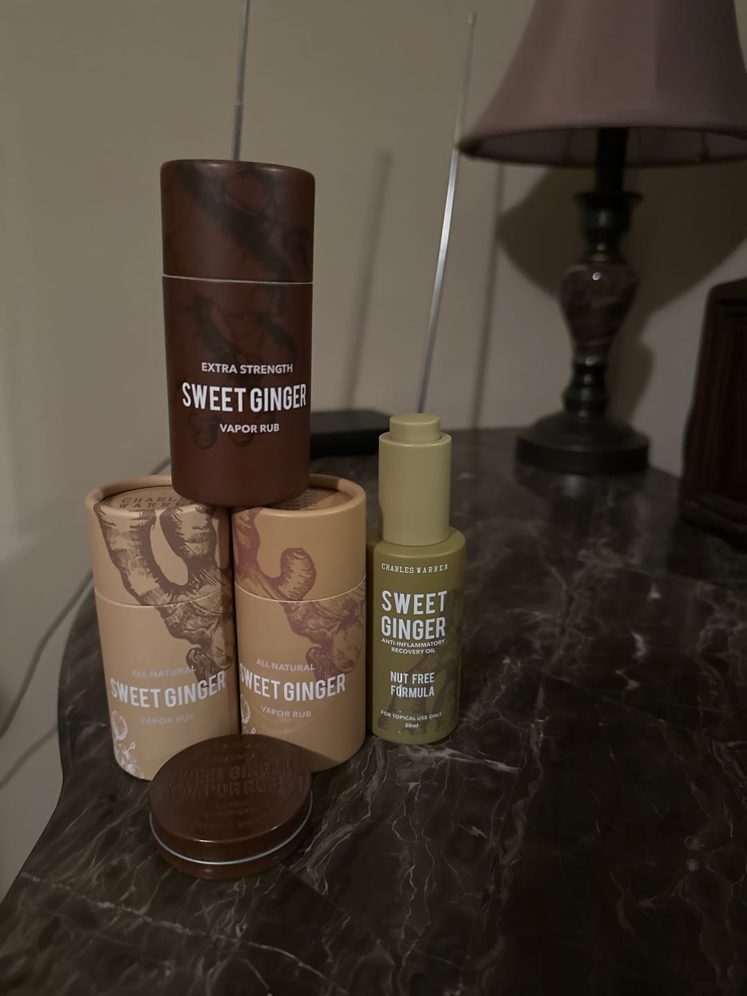 Customer photo review of Extra Strength Sweet Ginger Vapor Rub Stick