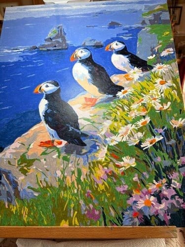 Customer photo review of Macareux sur les falaises océaniques