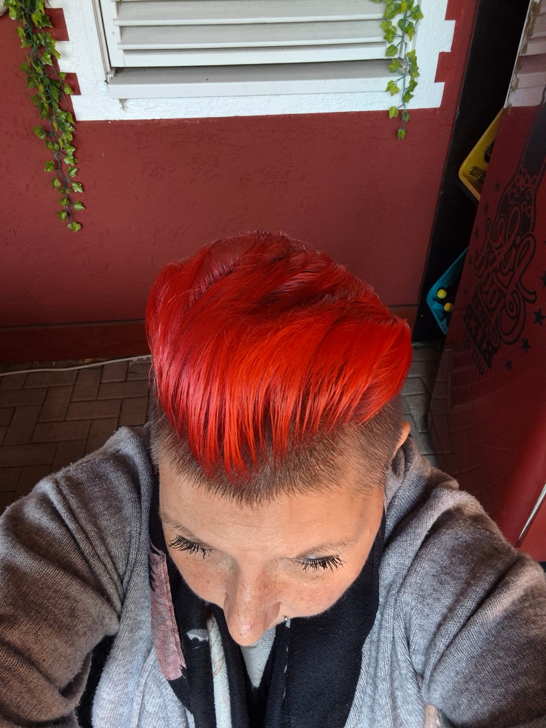 Customer photo review of Mattie Red - Vegan Semi-Permanent Direct Dye Hair Color Cream 210 ml