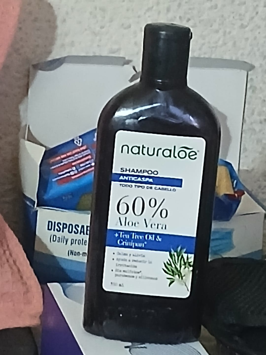 Customer photo review of Shampoo Anticaspa Aloe & Tea Tree 350 ml