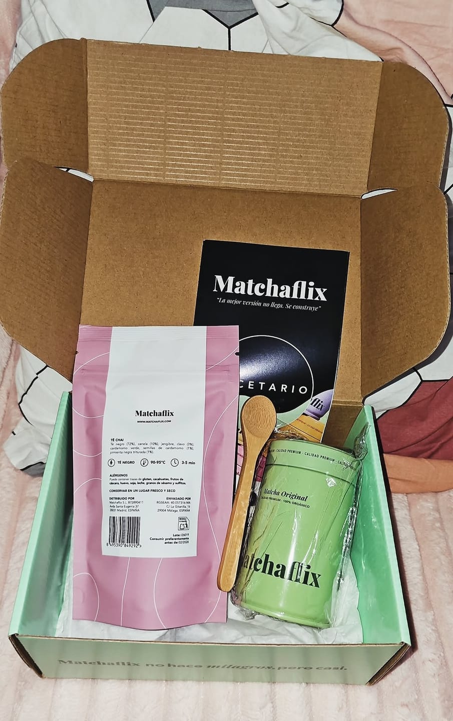 Customer photo review of Recetario Matchaflix