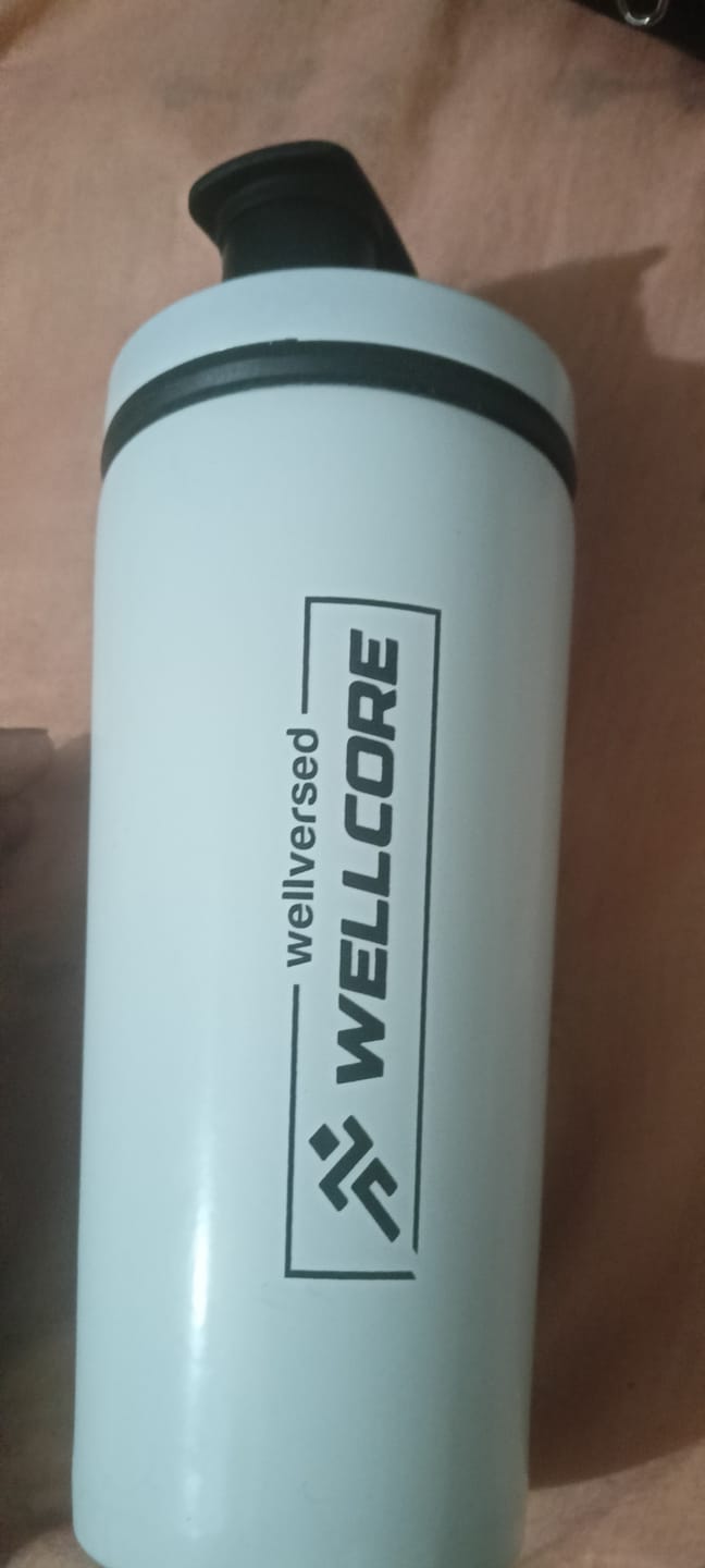 Customer photo review of Wellcore - Micronised Creatine Monohydrate (83 Servings, Fruit Fusion) + Premium Steel Shaker