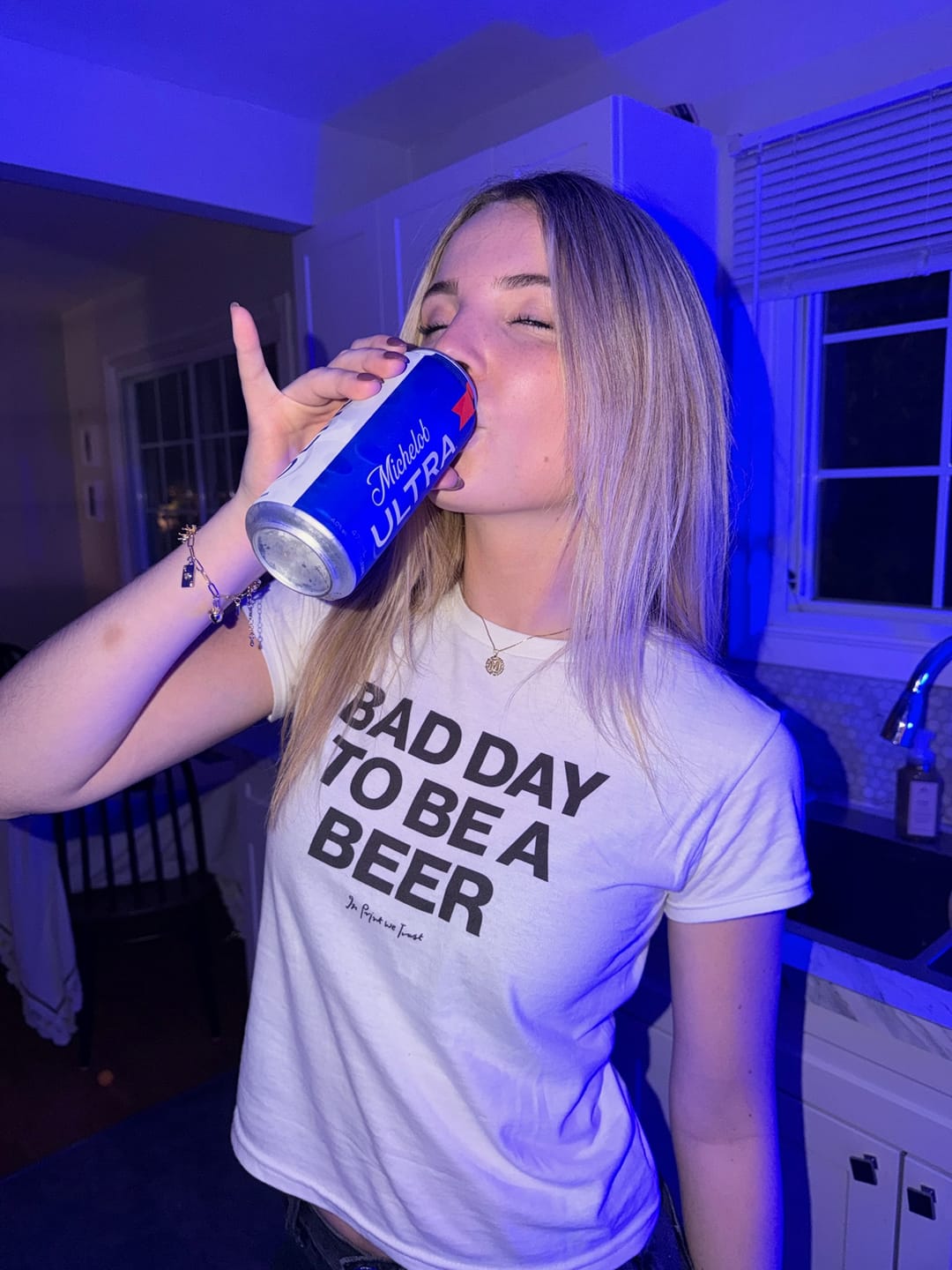 Customer photo review of beer baby tee