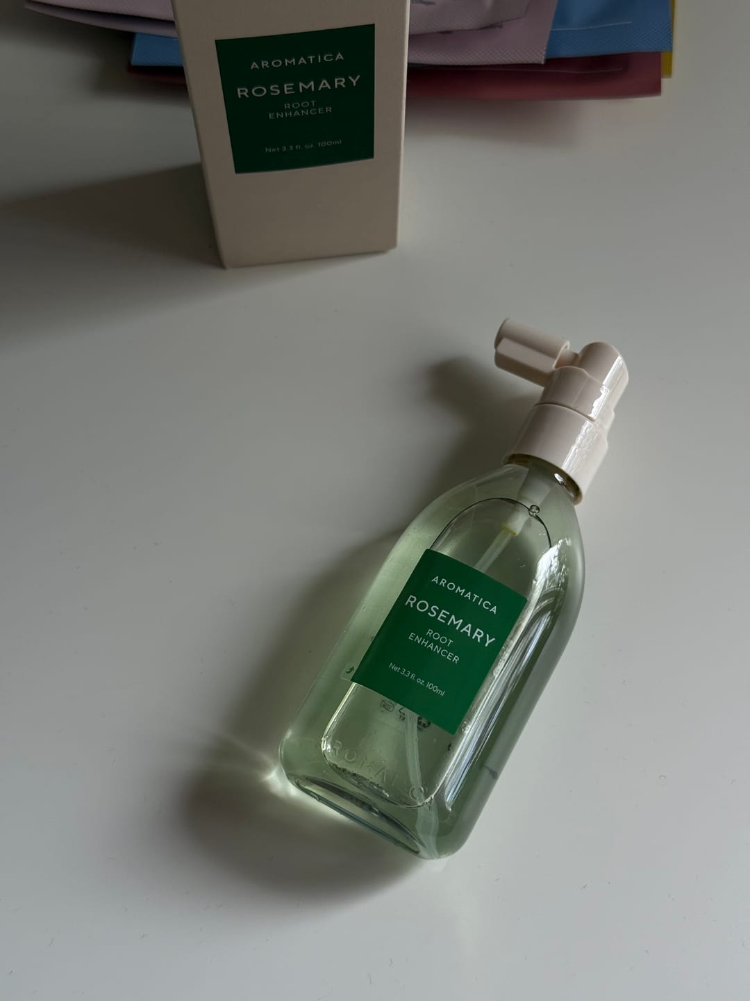 Customer photo review of Toniks matu sakņu stiprināšanai ar rozmarīnu AROMATICA Rosemary Root Enhancer
