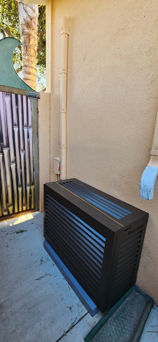 Customer photo review of Mini-Split AC Cover - Bronze
