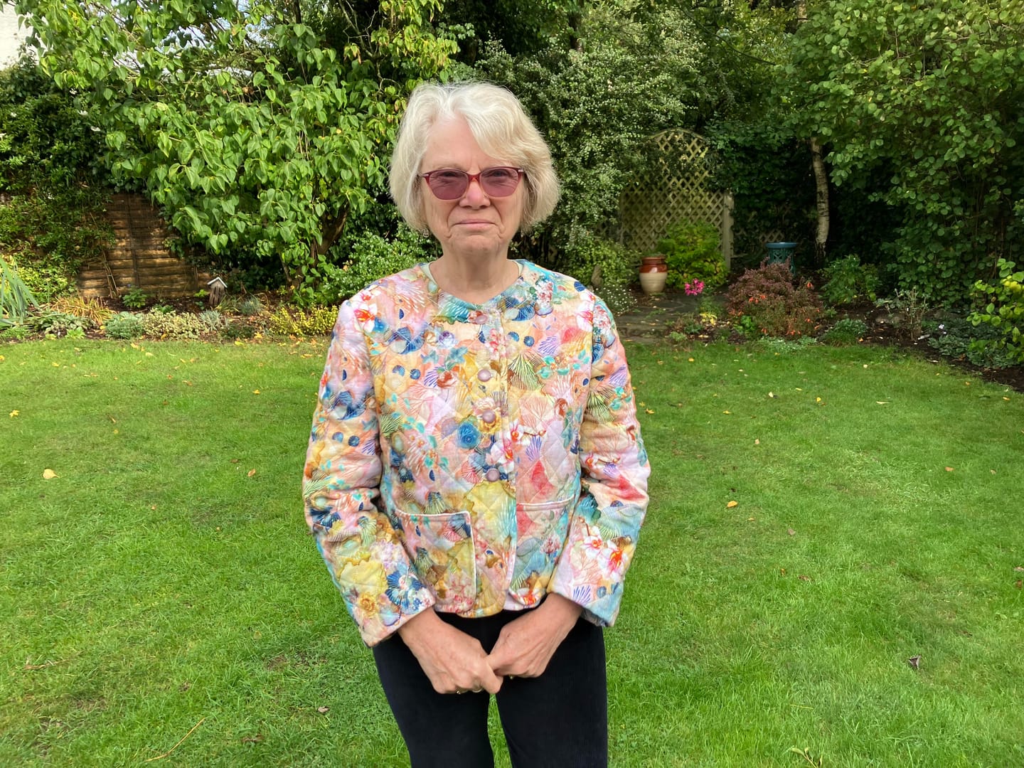 Customer photo review of Tropical Bouquet Quilted Cotton Blend Fabric