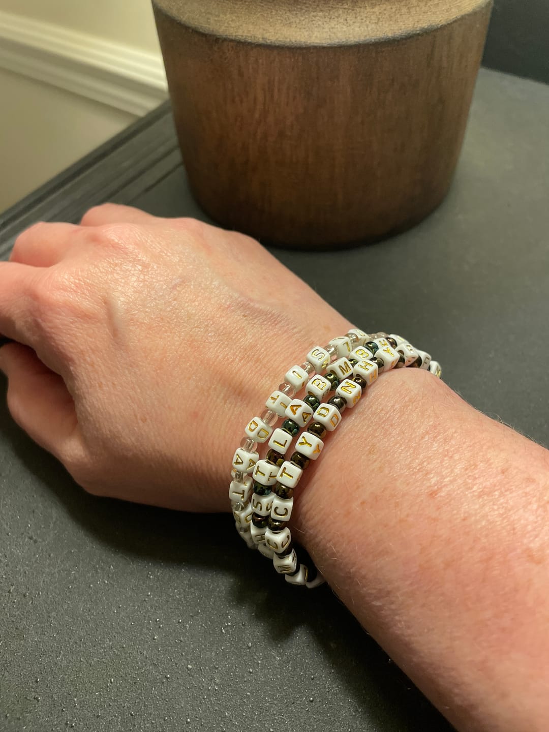 Customer photo review of I have set the LORD always before me; because he is at my right hand... Verselets®