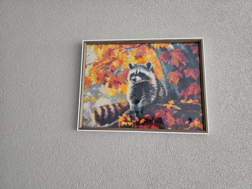 Customer photo review of Broderie Diamant - Raton laveur en Automne
