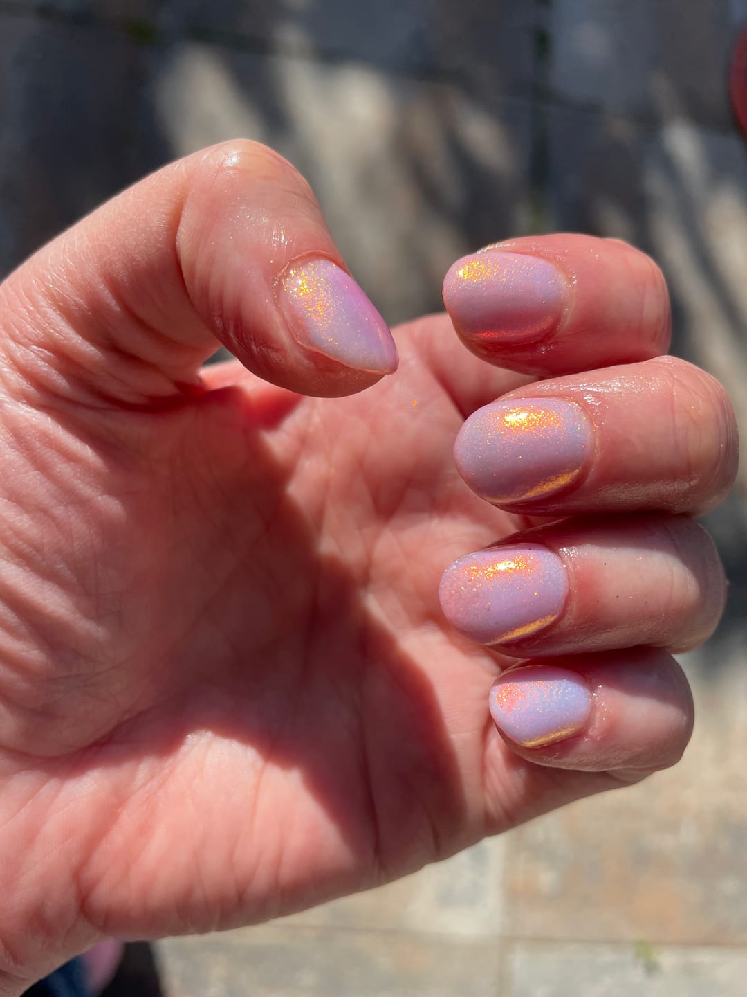 Customer photo review of Crimson Shift Chrome Powder
