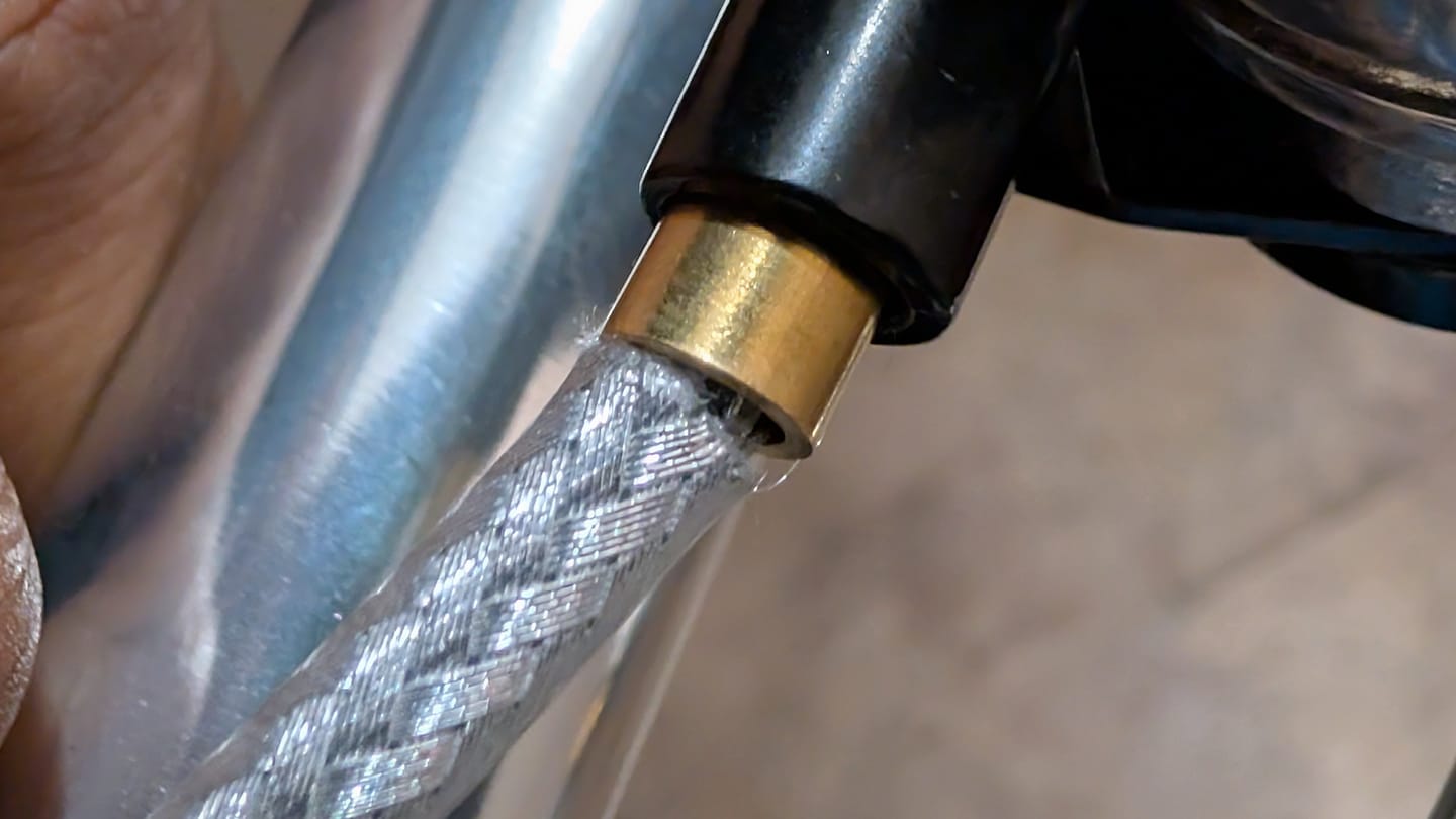 Customer photo review of Brass housing cap / ferrule