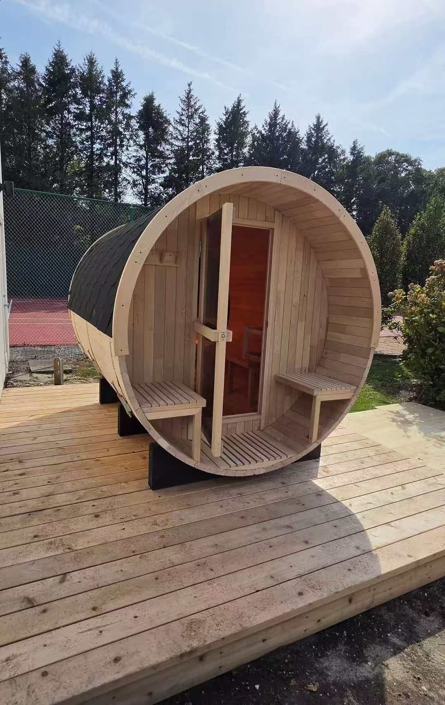 Customer photo review of SAUNAONES® Barrel Sauna Serenity Nature Air 4