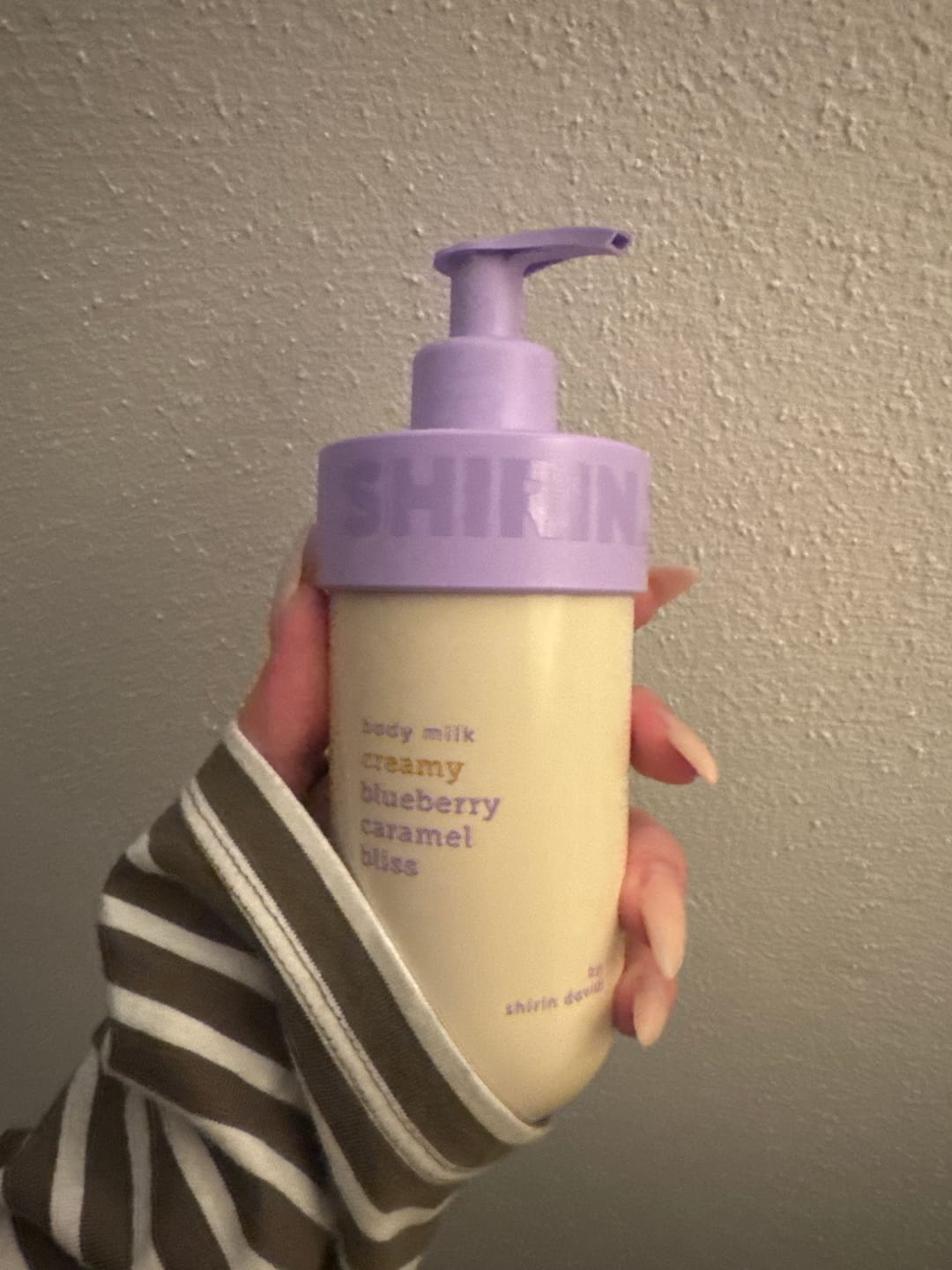Customer photo review of Body Milk Creamy Blueberry Caramel Bliss