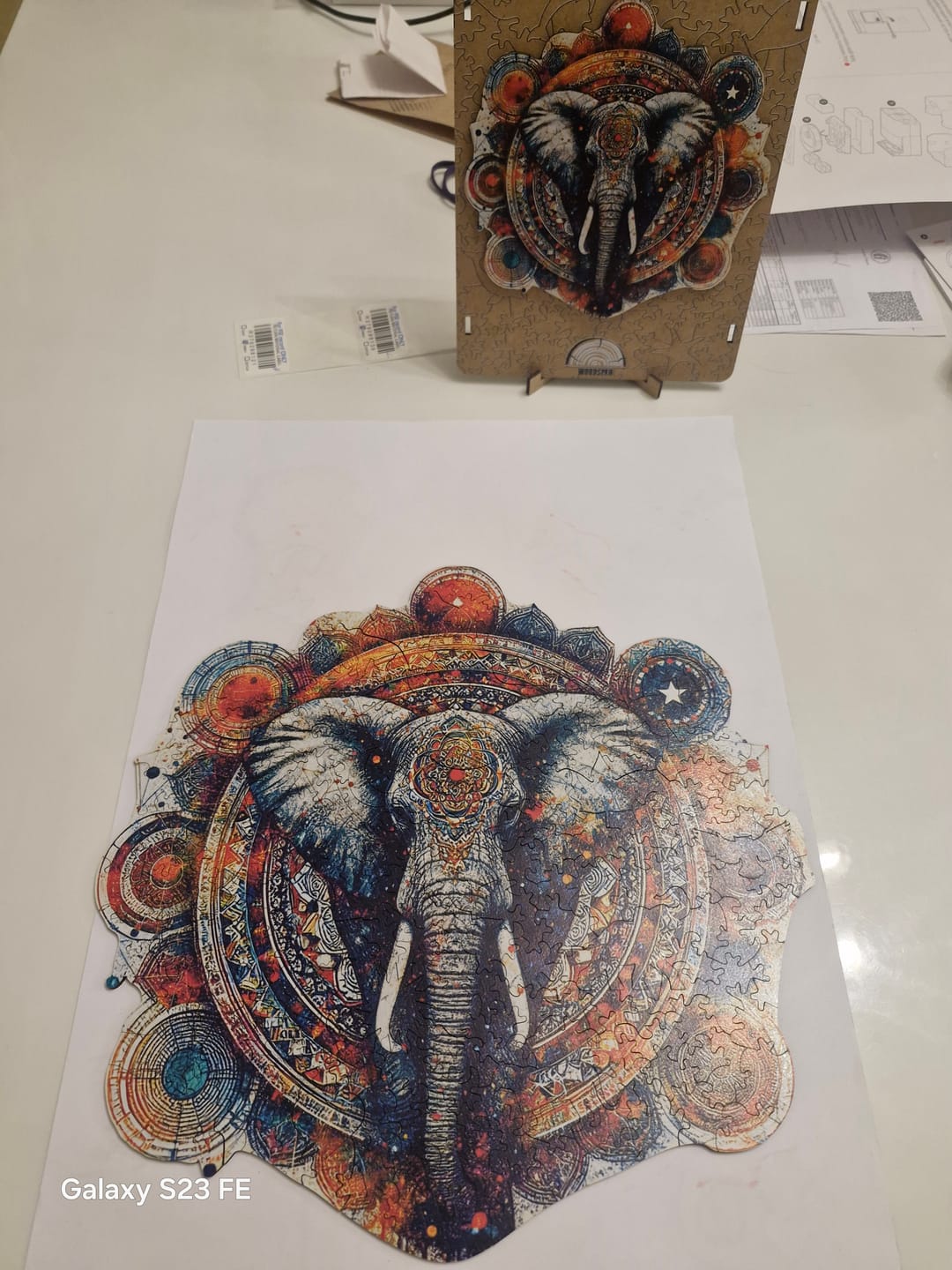 Customer photo review of Kozmik Harmoni: Fil ve Mandala - Ahşap Puzzle