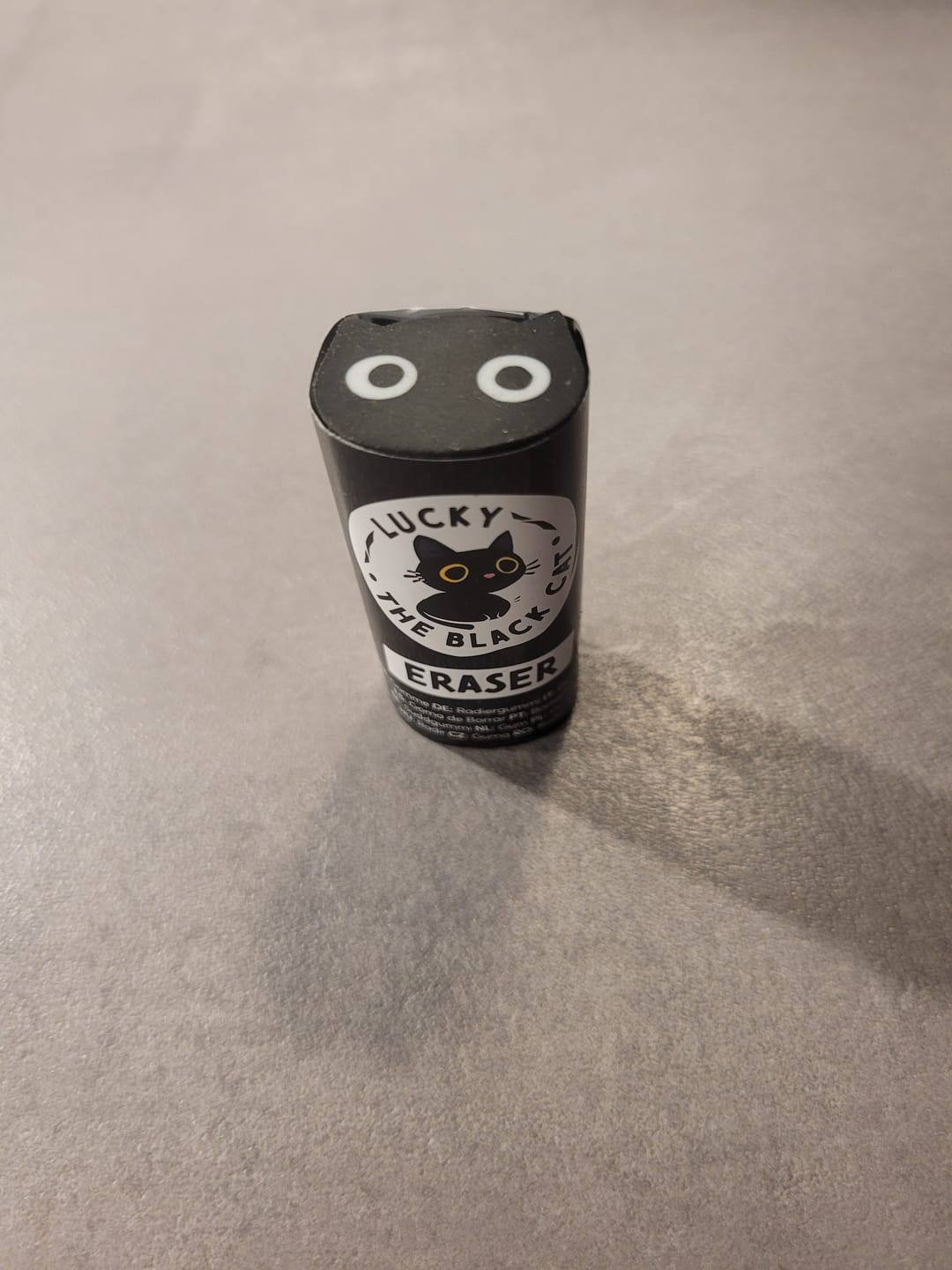 Customer photo review of Kleine schwarze Katze als Radiergummi