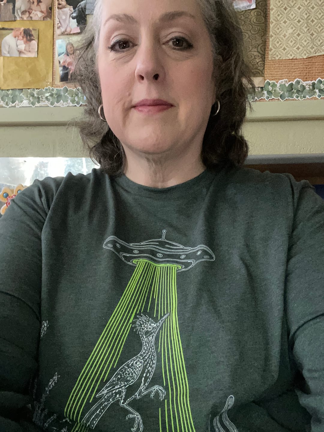 Customer photo review of Roadrunner and UFO Long-Sleeve Tee
