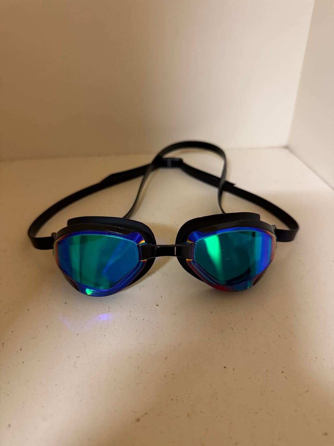 Customer photo review of NanoClear™ Viper Swim Goggles Blue Mirror - (Black)