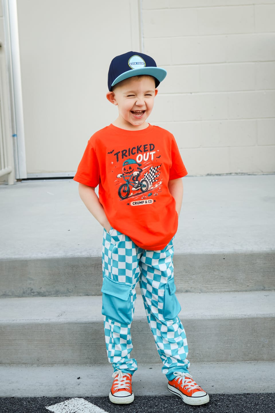 Customer photo review of Checker Dude | Ribbed Teal Cargo Jogger