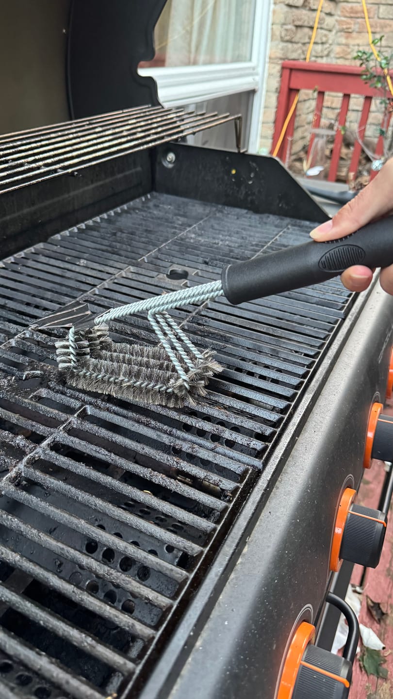 Customer photo review of Brander The Threesome Grill Brush