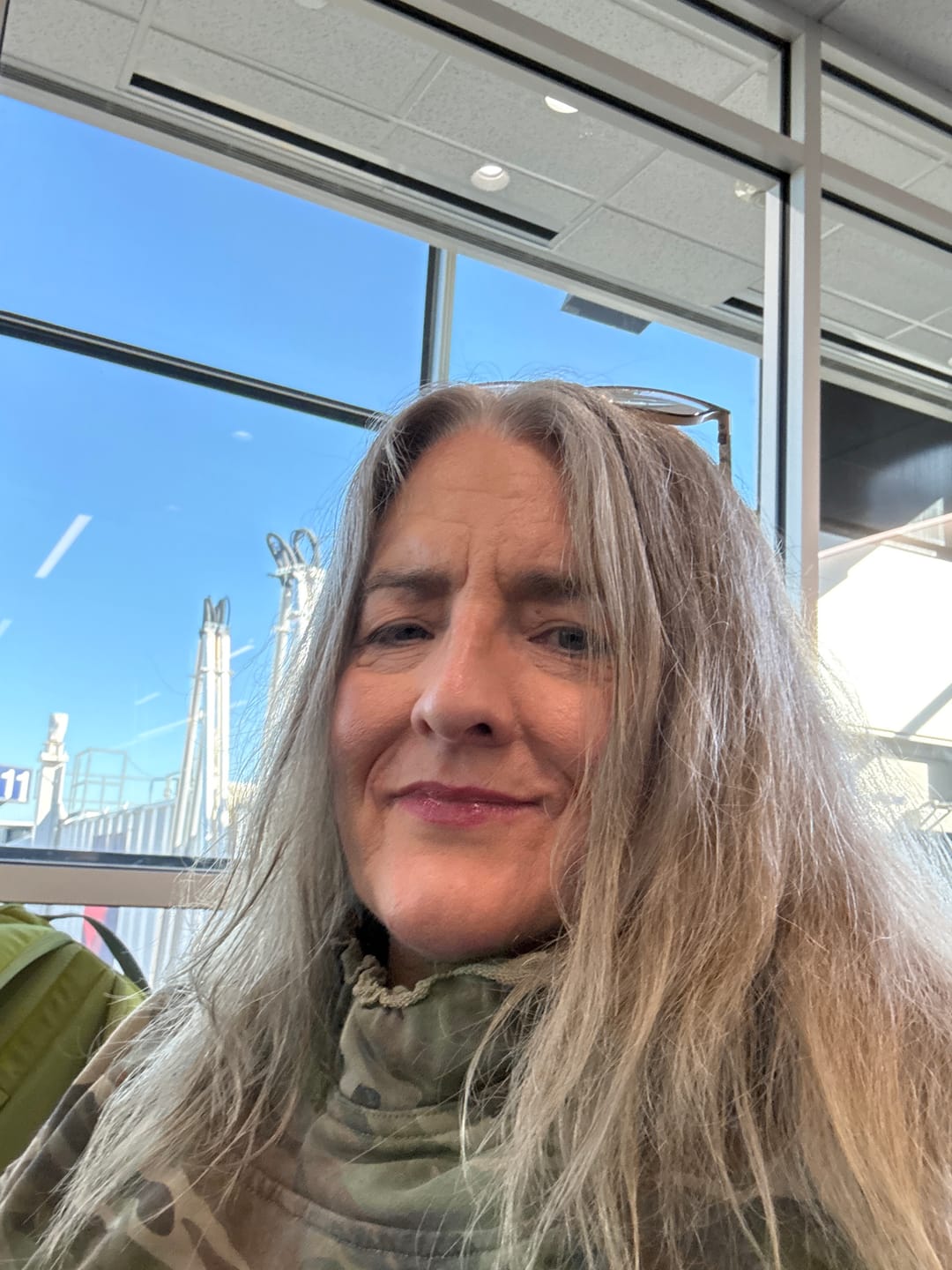 Customer photo review of Mirabelle Camo Oversized French Cotton Terry Hoodie