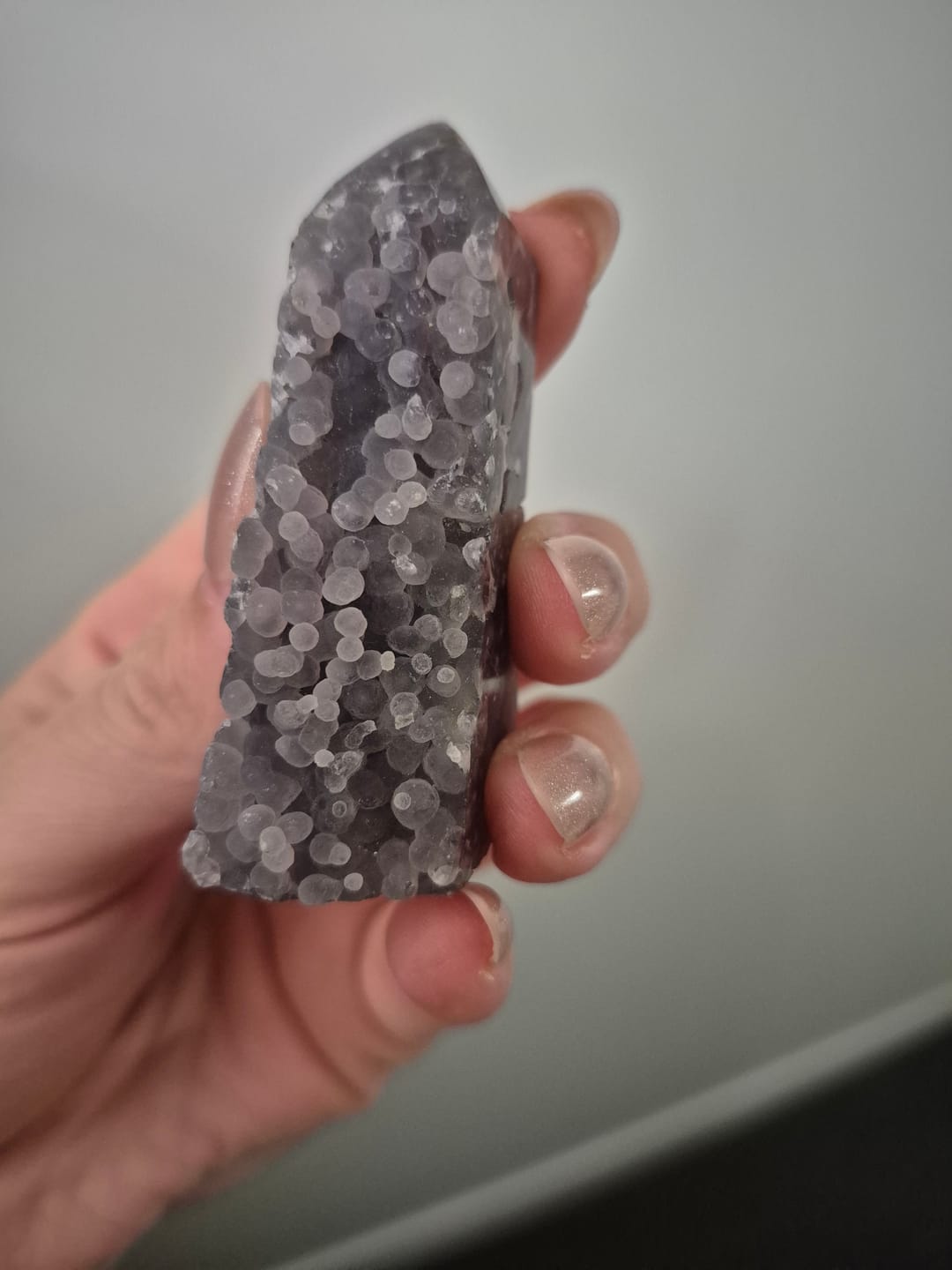 Customer photo review of Grape Agate Stone Crystal Point