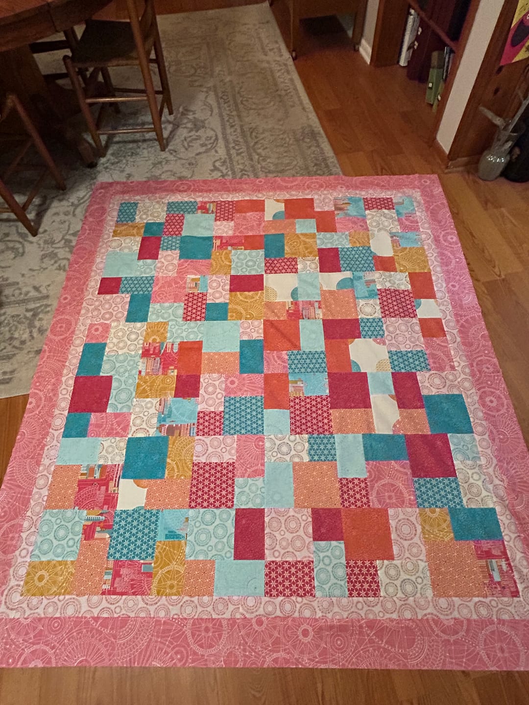 Customer photo review of Cityscape Day Fabric Collection - Blueprint Azalea