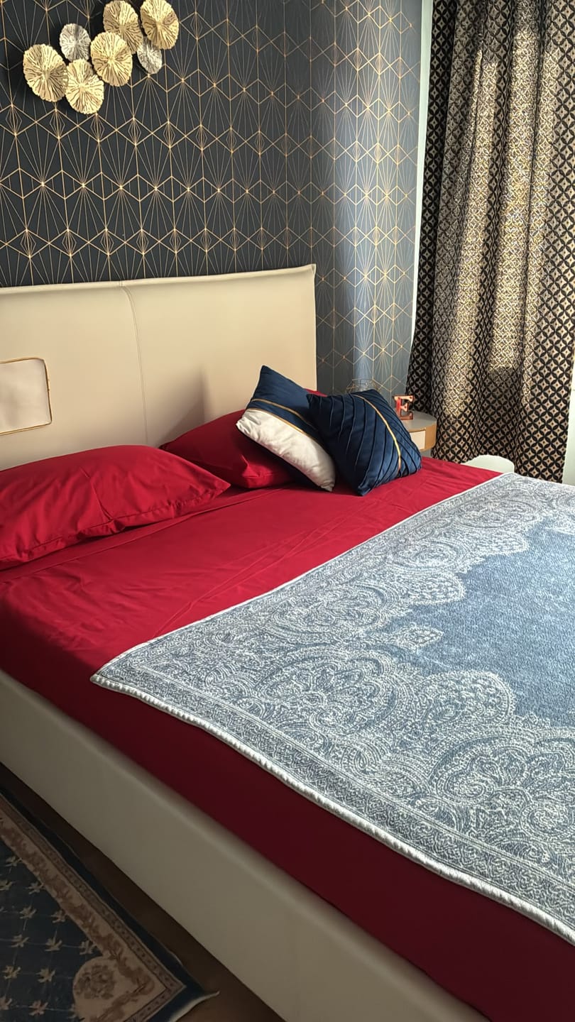 Customer photo review of Lenzuola Percalle, Lenzuola Matrimoniali Cotone Bordeaux