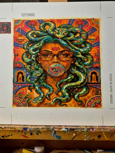 Customer photo review of Design Your Own Paint by Number with AI