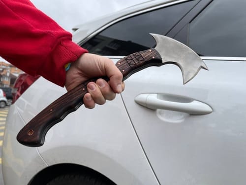 Customer photo review of Сustom made tomahawk "Ogun"