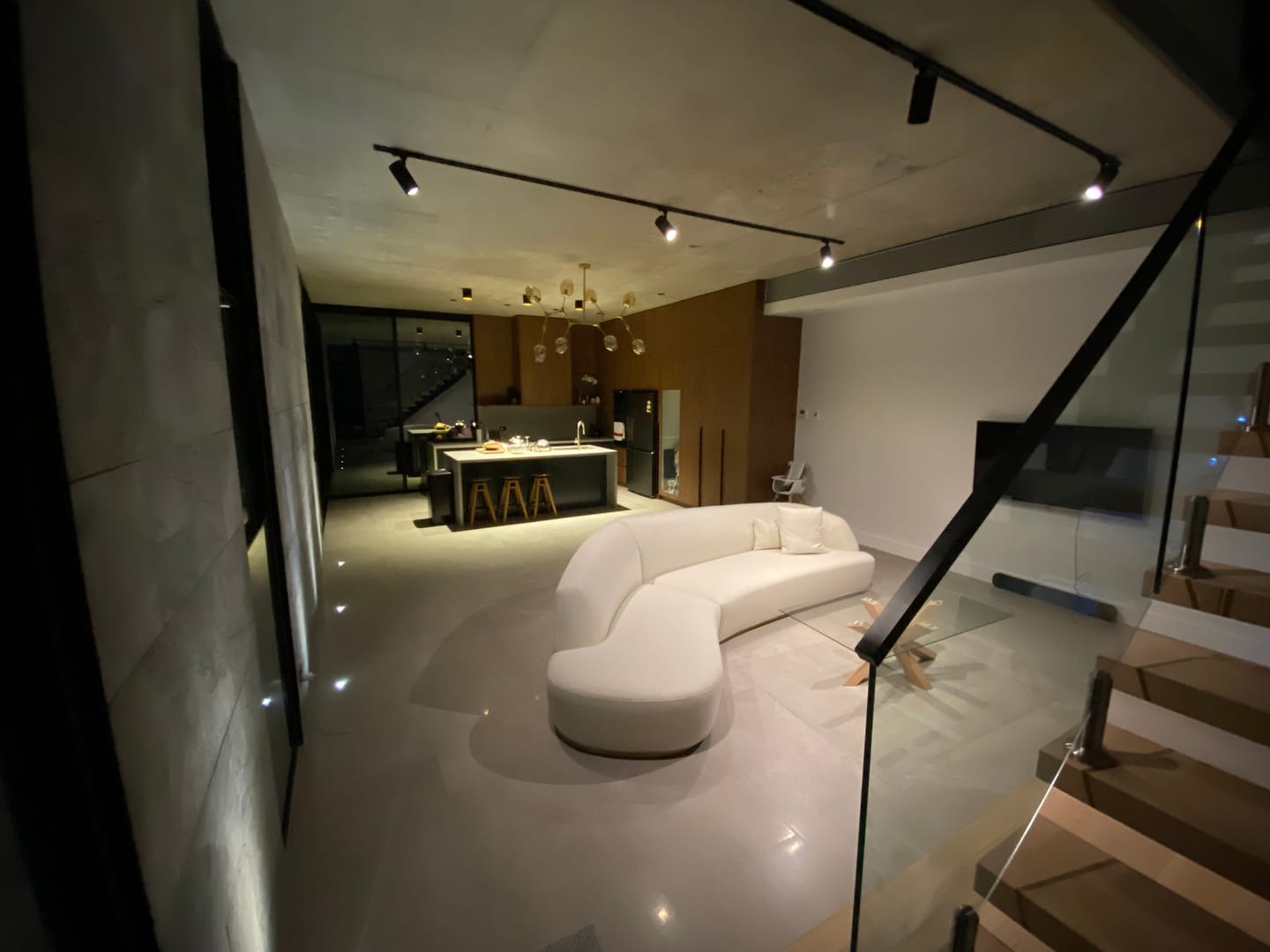 Customer photo review of Reya Form Curved Modular Sectional
