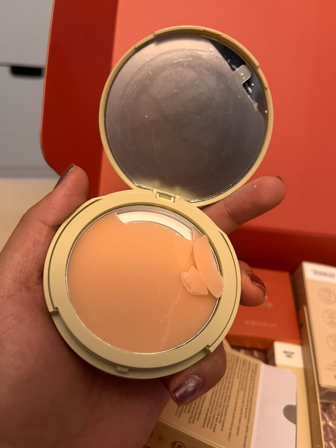 Customer photo review of POLVO EN GEL MATIFICANTE