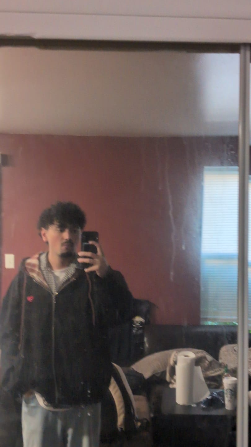 Customer photo review of Aelfric Eden Boxy Reversible Plaid Zip Up Hoodie