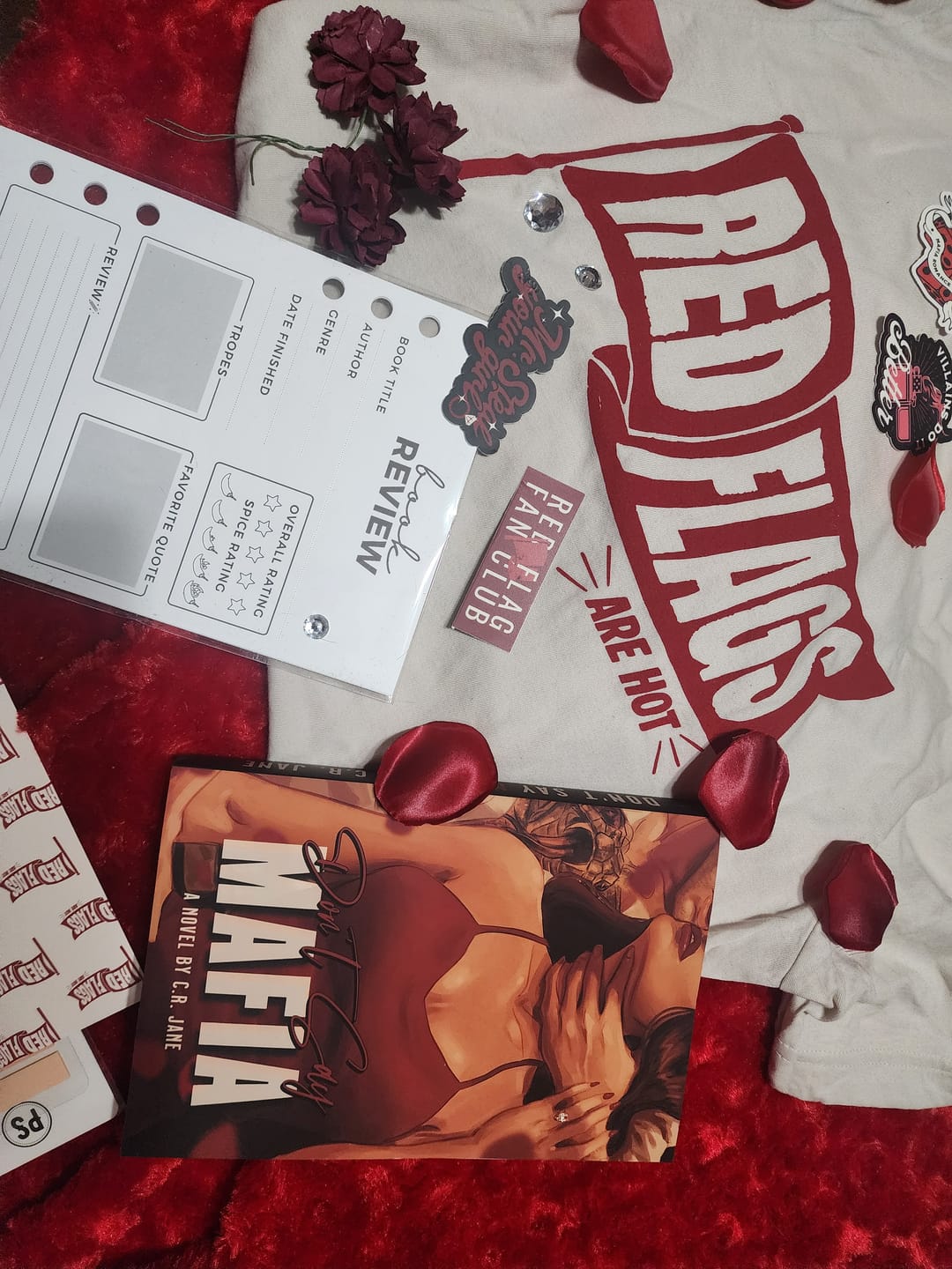 Customer photo review of smut slut book club subscription