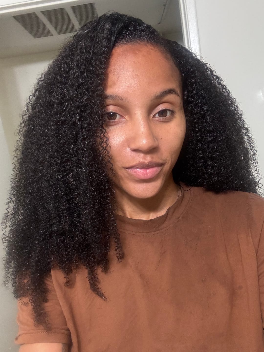 Customer photo review of Cambodia Virgin Hair Multi-Textured Kinky Curly Weft Bundles Human Hair