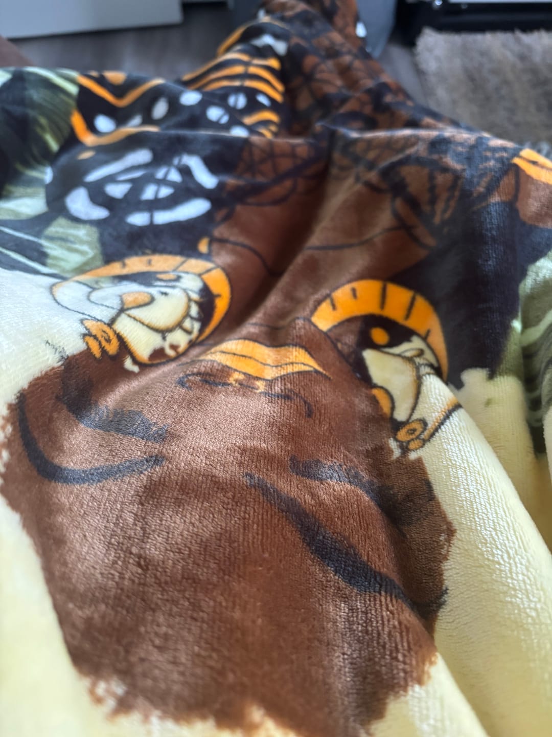Customer photo review of Ziggy Fleece Throw Blanket